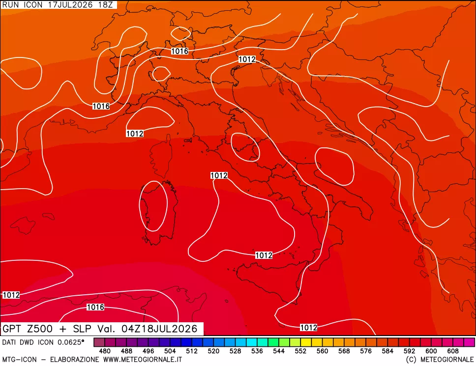 mappa 500 hPa GPT + Press SLM