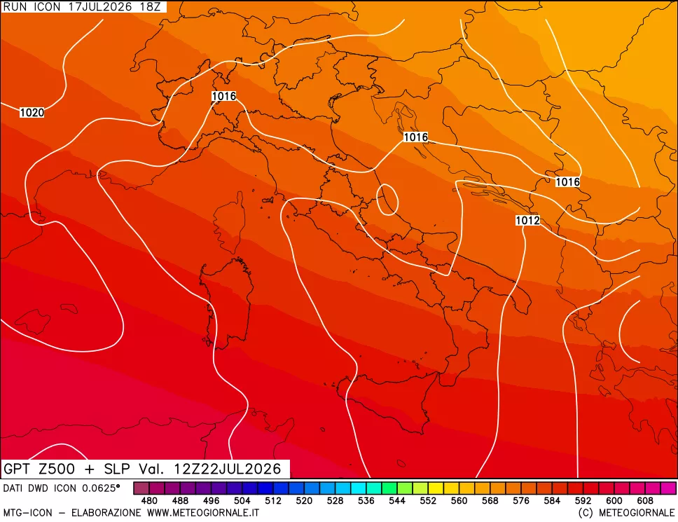 mappa 500 hPa GPT + Press SLM