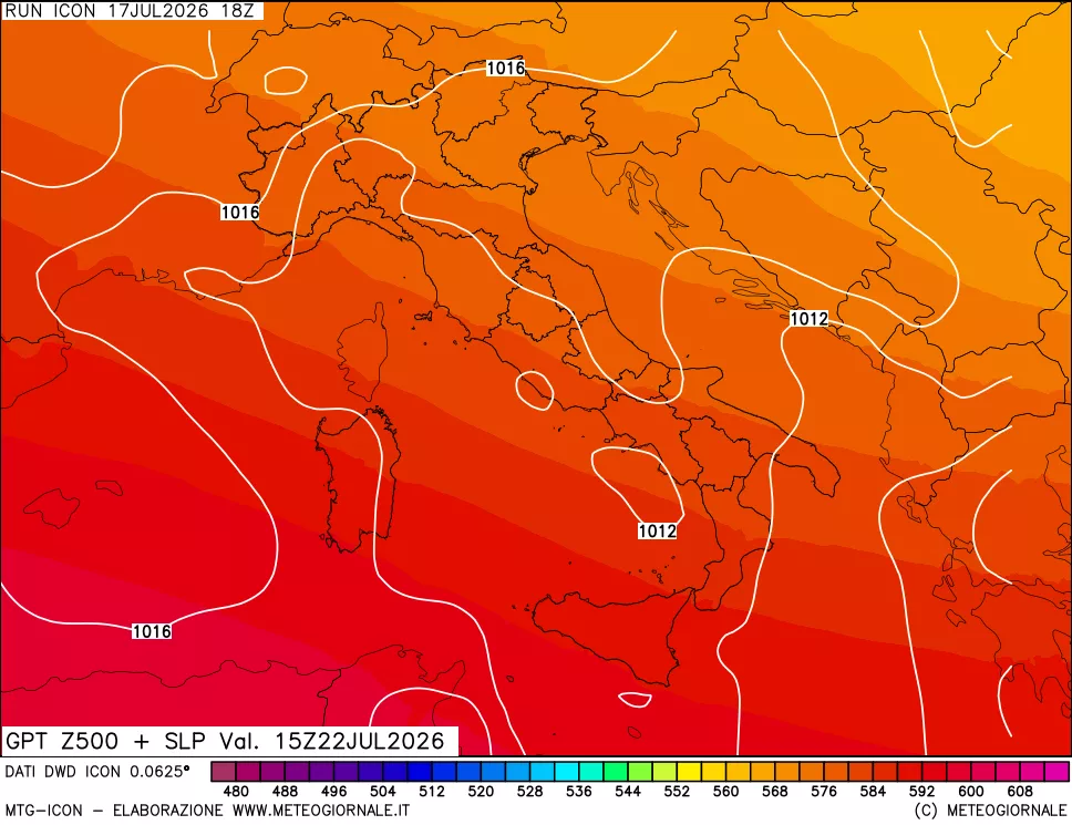 mappa 500 hPa GPT + Press SLM