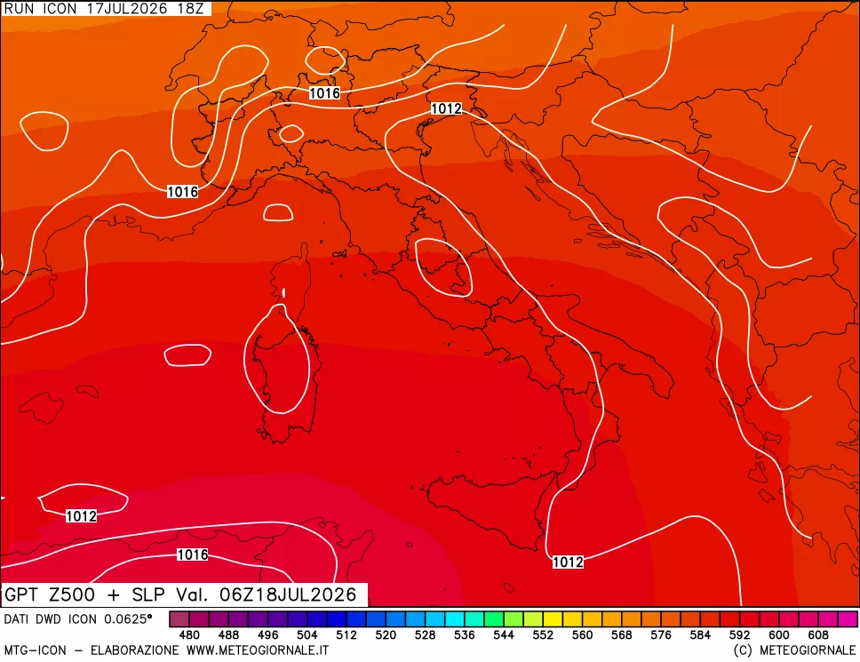 mappa 500 hPa GPT + Press SLM