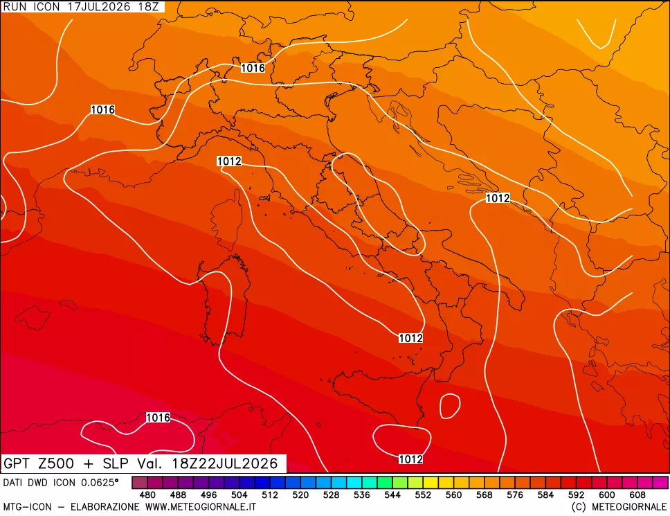 mappa 500 hPa GPT + Press SLM