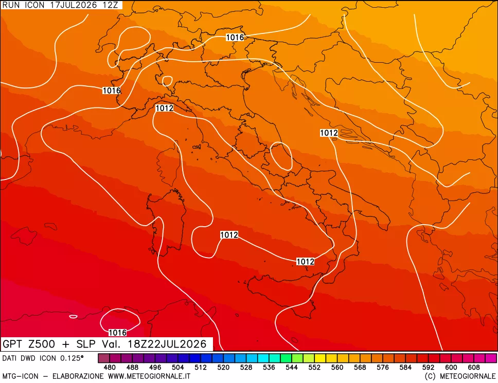 mappa 500 hPa GPT + Press SLM