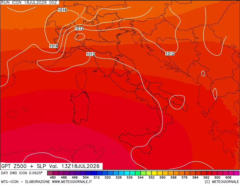 mappa 500 hPa GPT + Press SLM