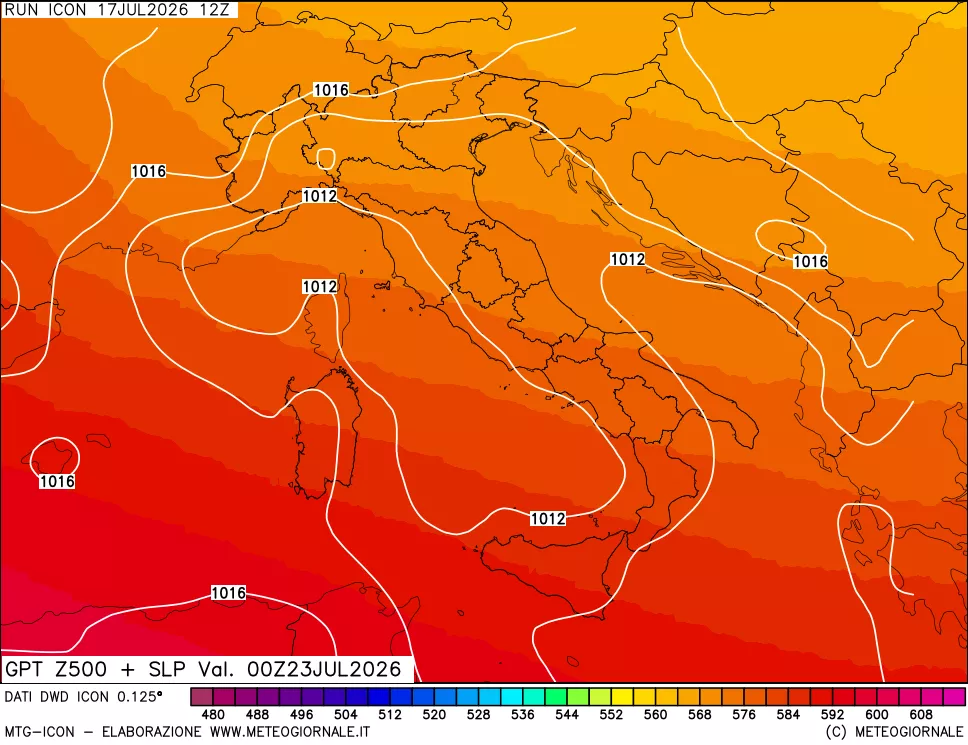 mappa 500 hPa GPT + Press SLM