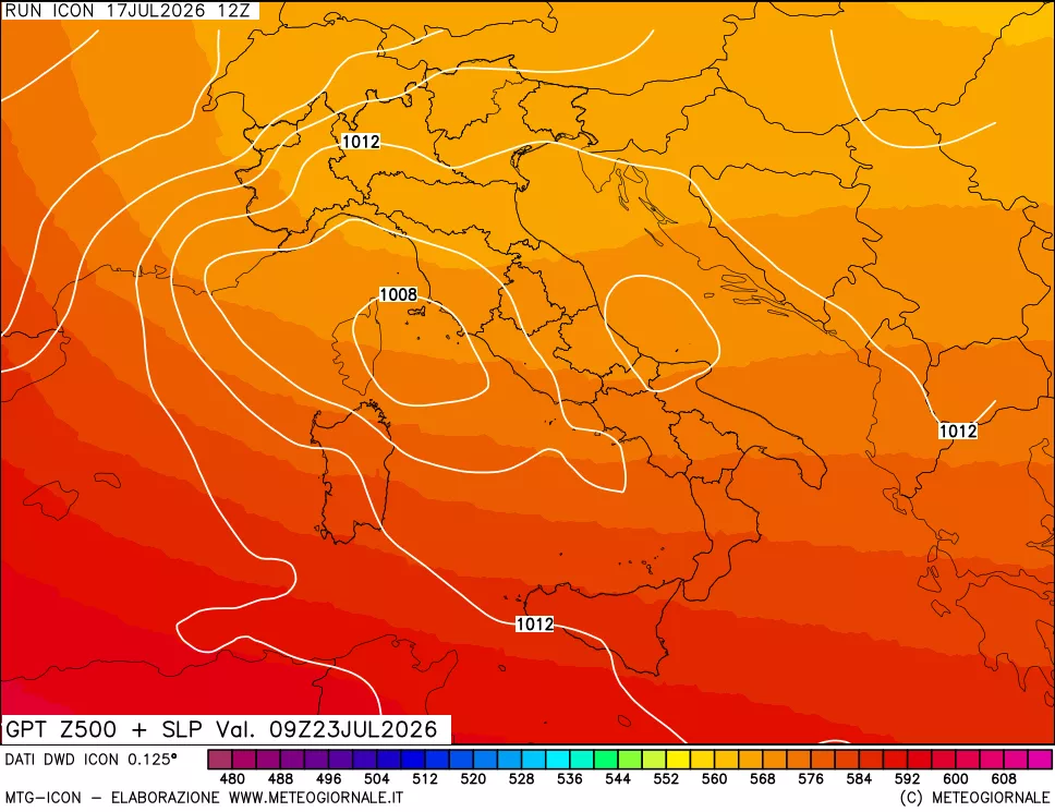 mappa 500 hPa GPT + Press SLM