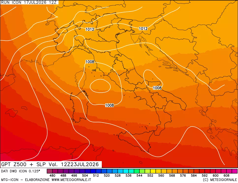 mappa 500 hPa GPT + Press SLM