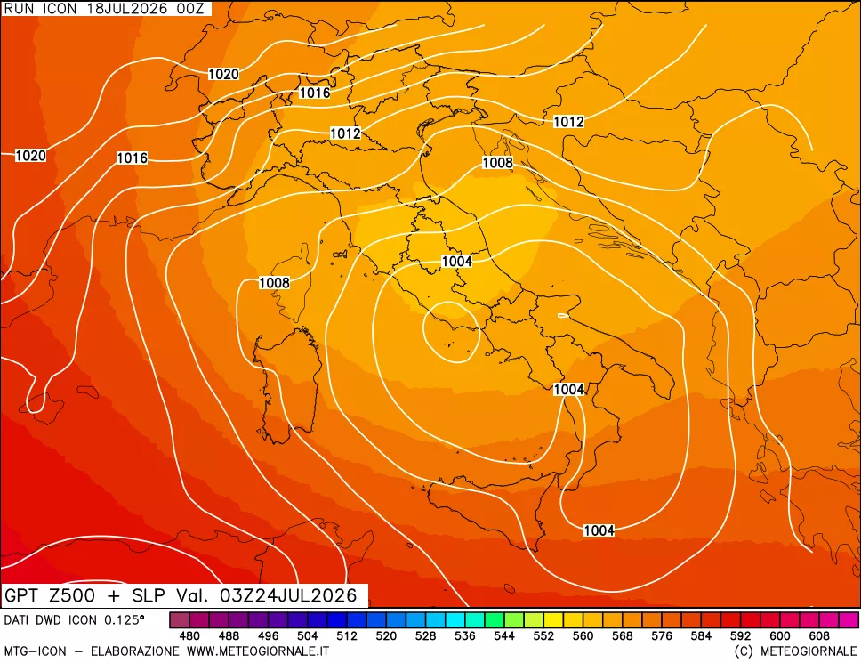 mappa 500 hPa GPT + Press SLM