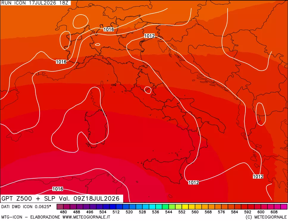 mappa 500 hPa GPT + Press SLM