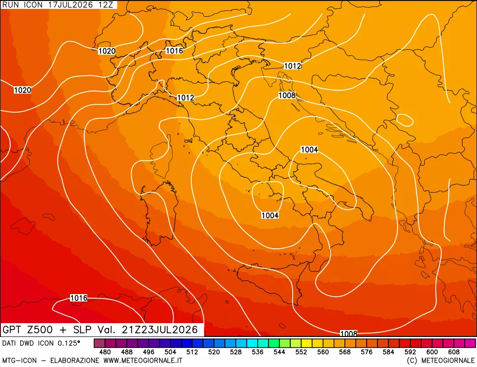 mappa 500 hPa GPT + Press SLM