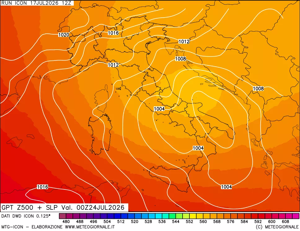 mappa 500 hPa GPT + Press SLM
