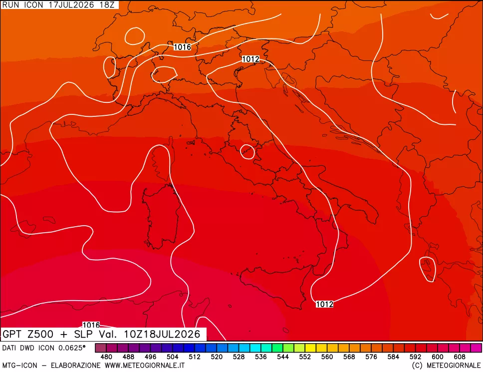 mappa 500 hPa GPT + Press SLM