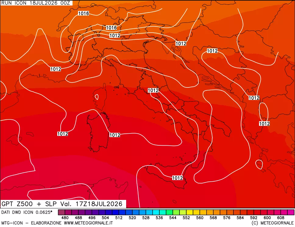 mappa 500 hPa GPT + Press SLM