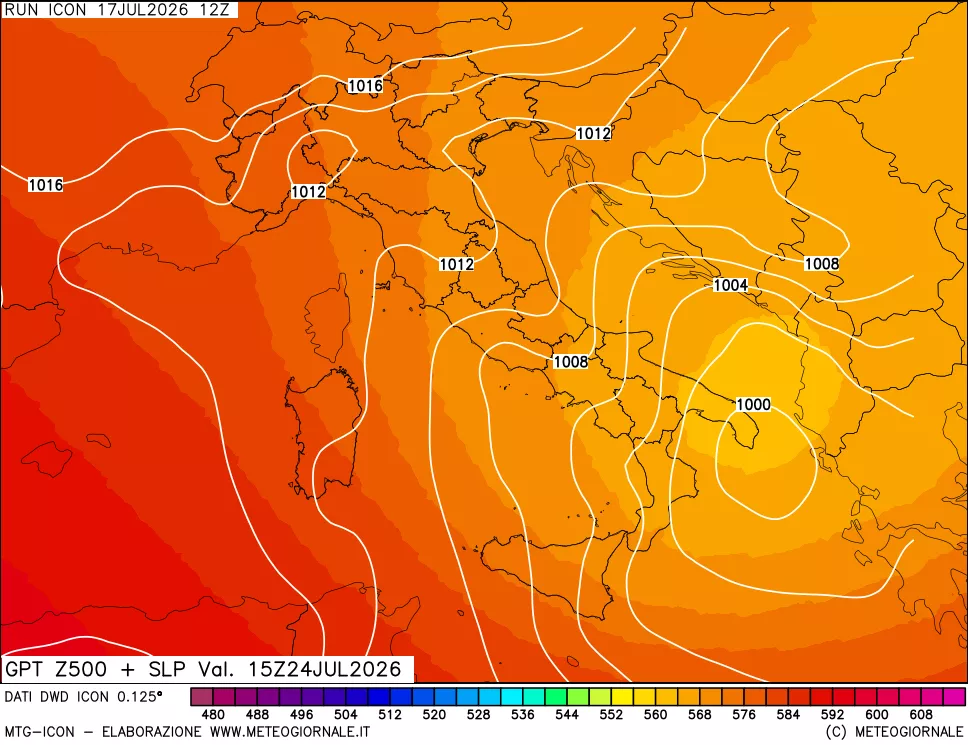 mappa 500 hPa GPT + Press SLM