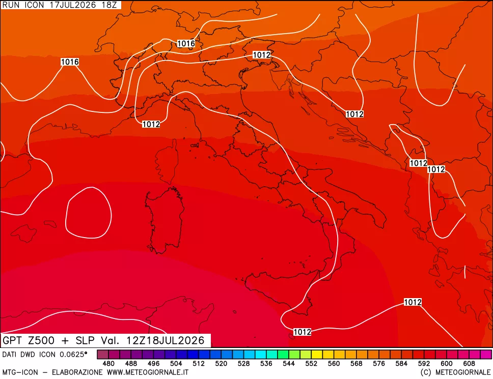 mappa 500 hPa GPT + Press SLM