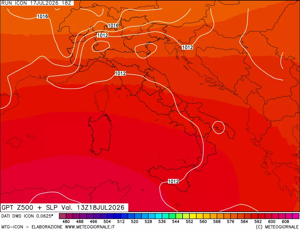 mappa 500 hPa GPT + Press SLM