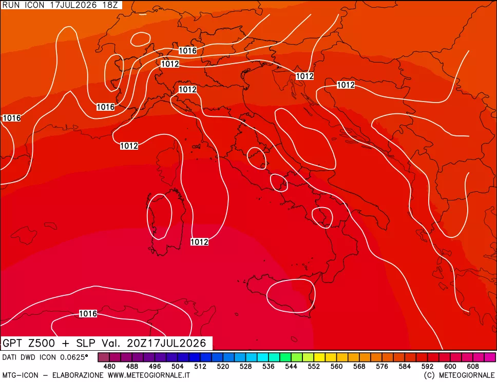 mappa 500 hPa GPT + Press SLM