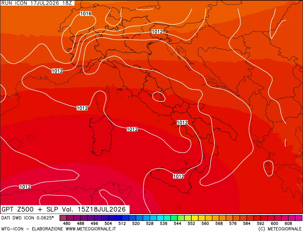 mappa 500 hPa GPT + Press SLM