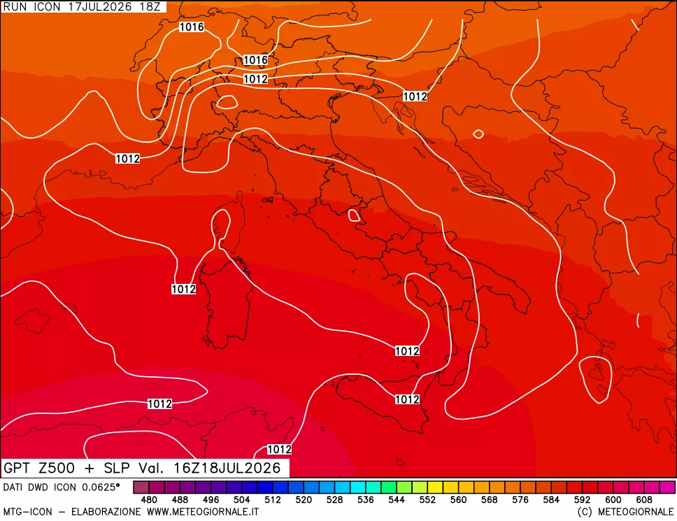 mappa 500 hPa GPT + Press SLM