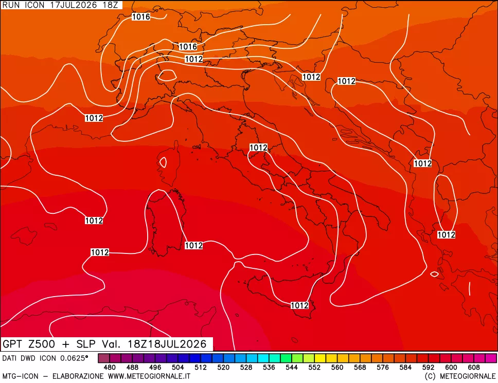 mappa 500 hPa GPT + Press SLM