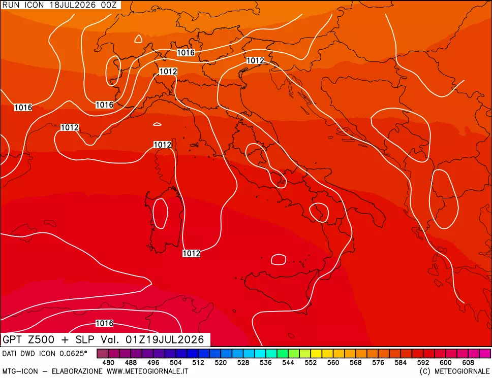 mappa 500 hPa GPT + Press SLM