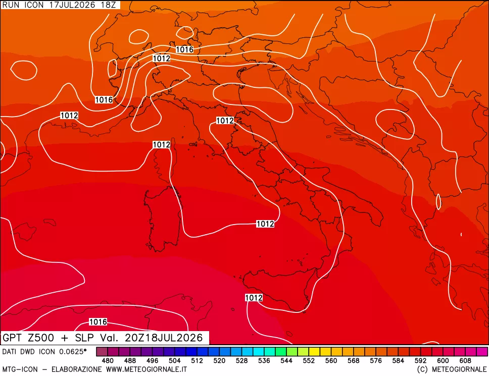 mappa 500 hPa GPT + Press SLM