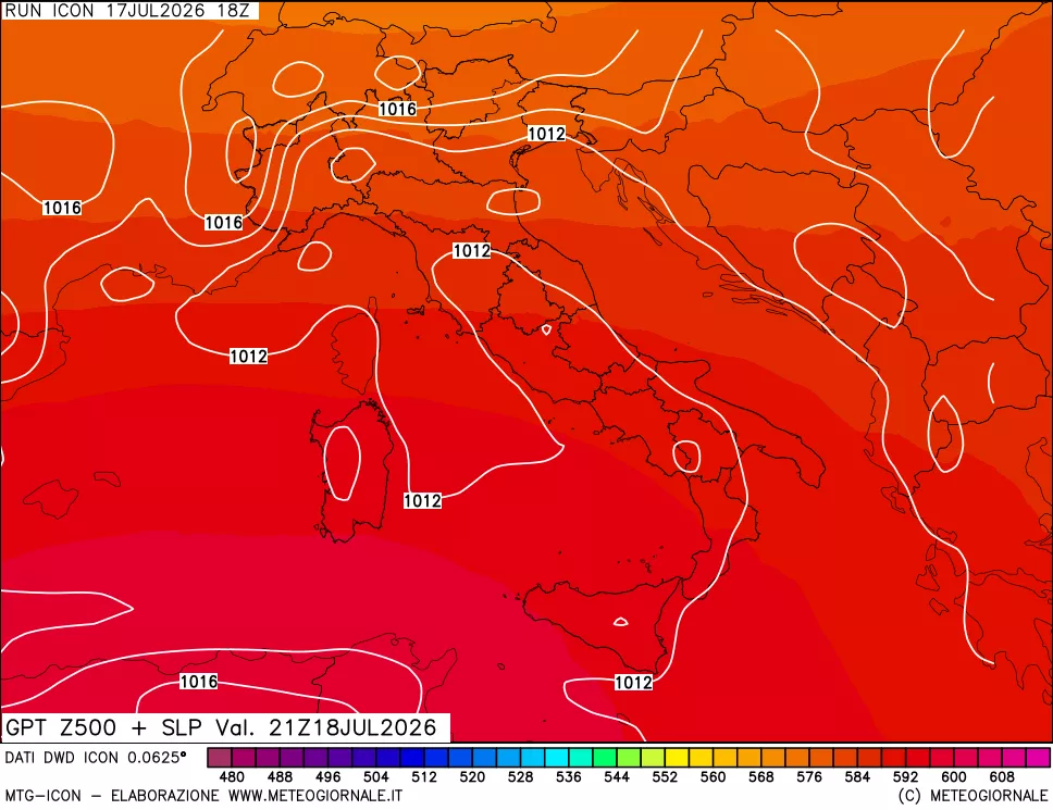 mappa 500 hPa GPT + Press SLM