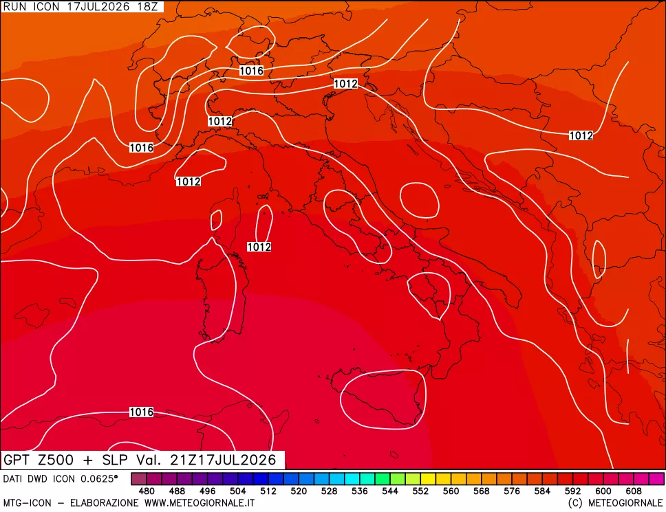 mappa 500 hPa GPT + Press SLM
