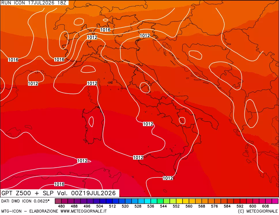 mappa 500 hPa GPT + Press SLM