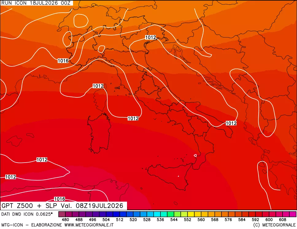 mappa 500 hPa GPT + Press SLM