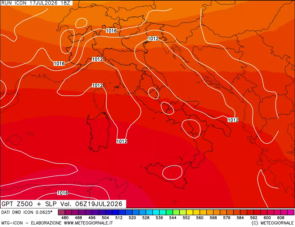 mappa 500 hPa GPT + Press SLM