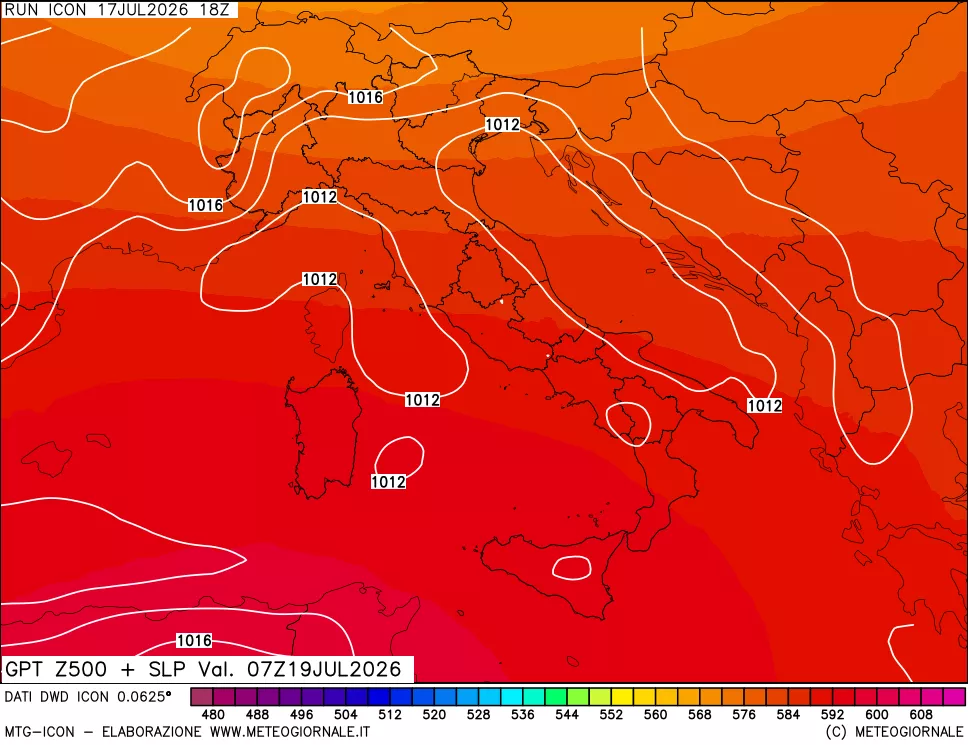 mappa 500 hPa GPT + Press SLM