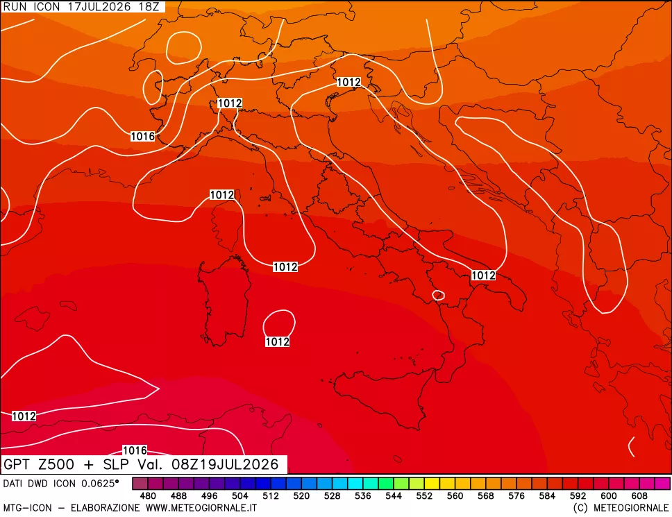 mappa 500 hPa GPT + Press SLM