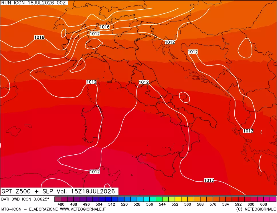 mappa 500 hPa GPT + Press SLM