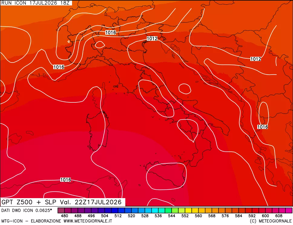mappa 500 hPa GPT + Press SLM