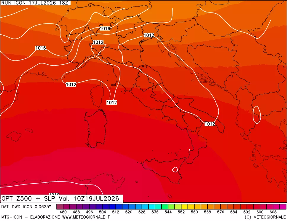 mappa 500 hPa GPT + Press SLM