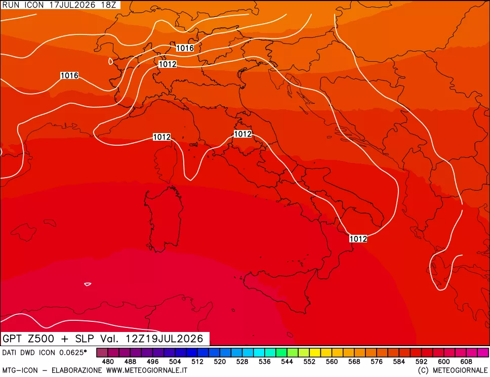 mappa 500 hPa GPT + Press SLM