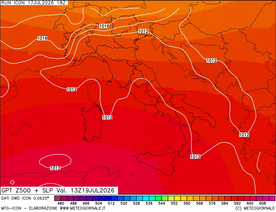 mappa 500 hPa GPT + Press SLM