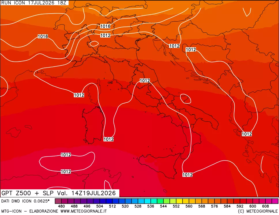 mappa 500 hPa GPT + Press SLM