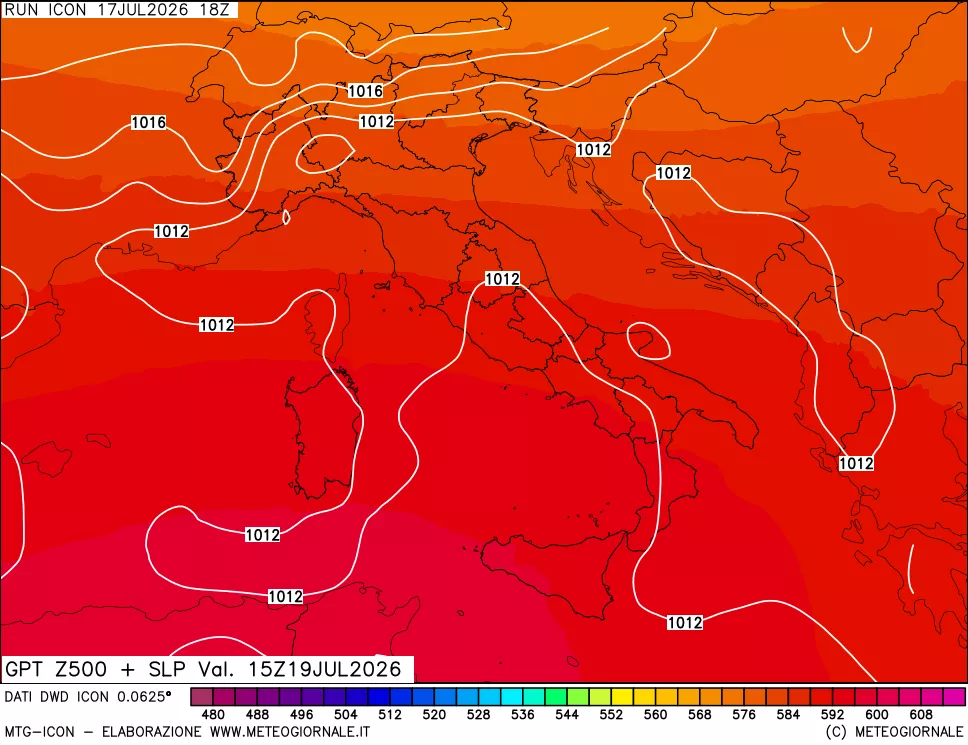 mappa 500 hPa GPT + Press SLM