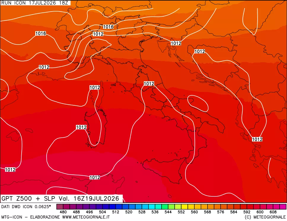 mappa 500 hPa GPT + Press SLM