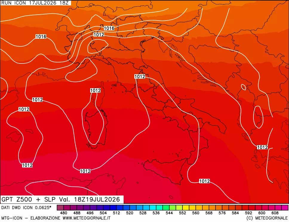 mappa 500 hPa GPT + Press SLM