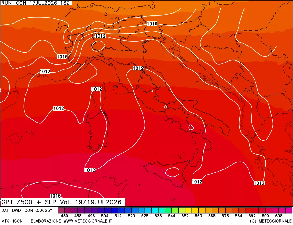 mappa 500 hPa GPT + Press SLM