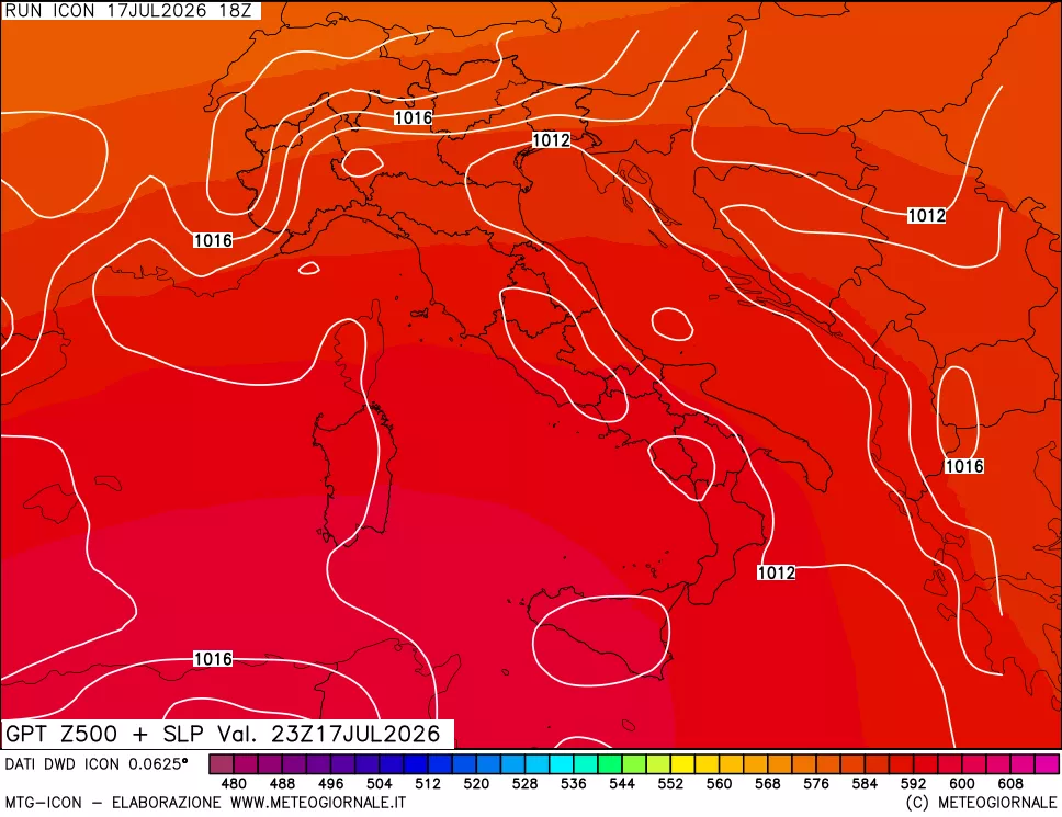 mappa 500 hPa GPT + Press SLM