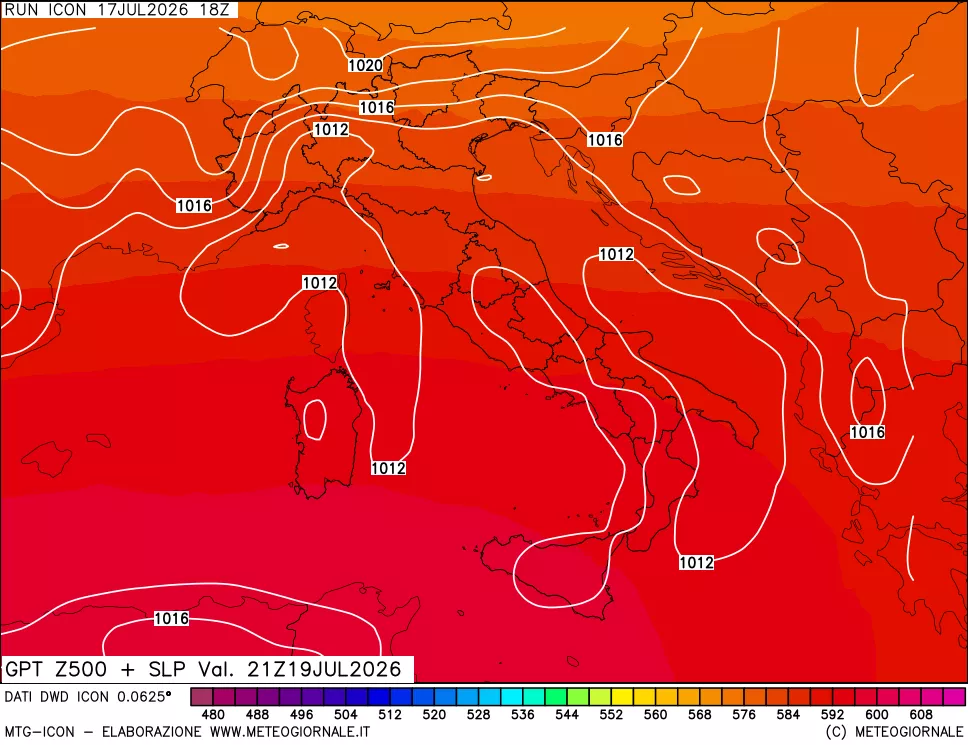 mappa 500 hPa GPT + Press SLM