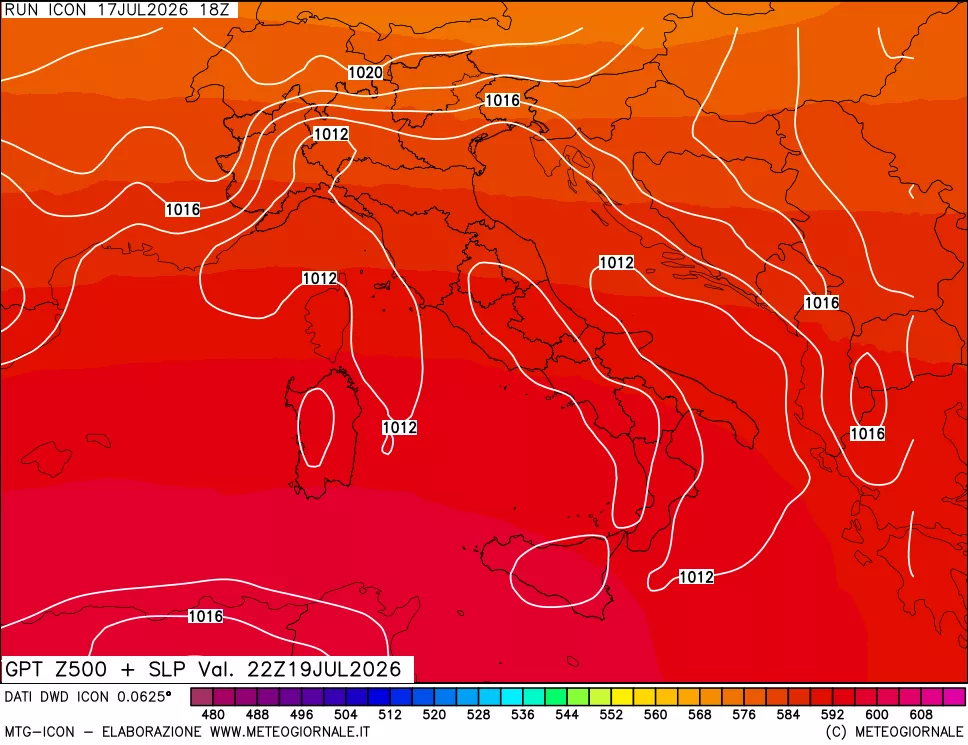mappa 500 hPa GPT + Press SLM