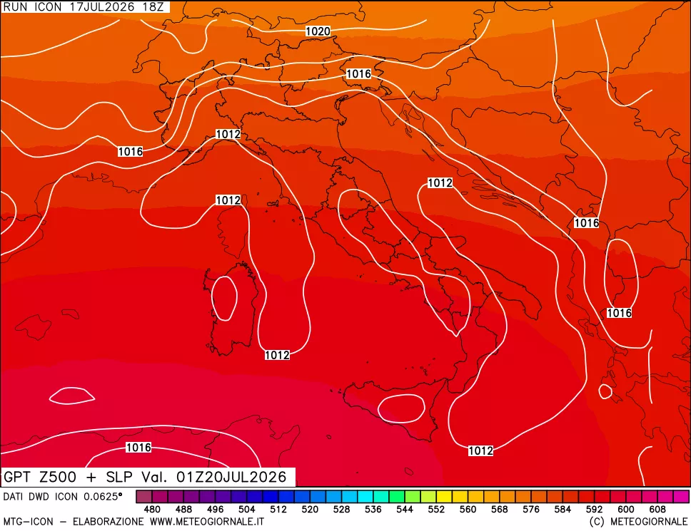 mappa 500 hPa GPT + Press SLM