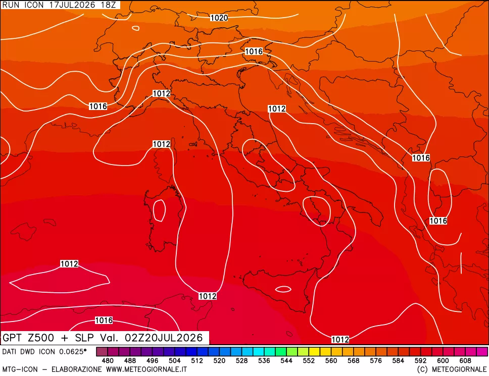 mappa 500 hPa GPT + Press SLM