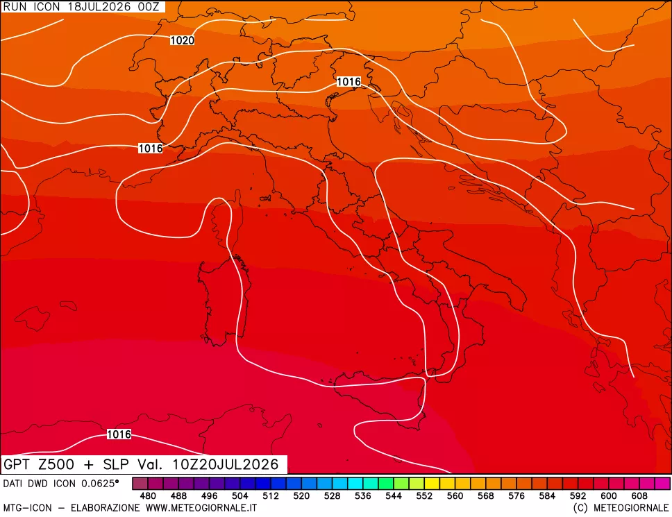 mappa 500 hPa GPT + Press SLM