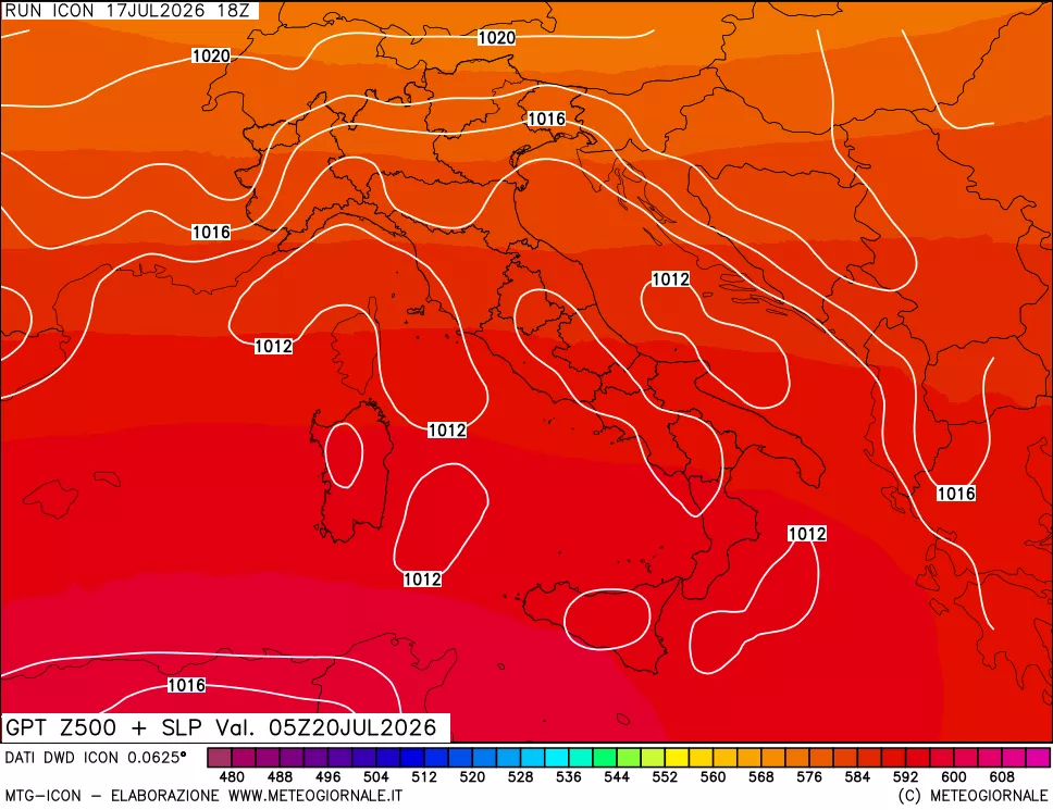 mappa 500 hPa GPT + Press SLM