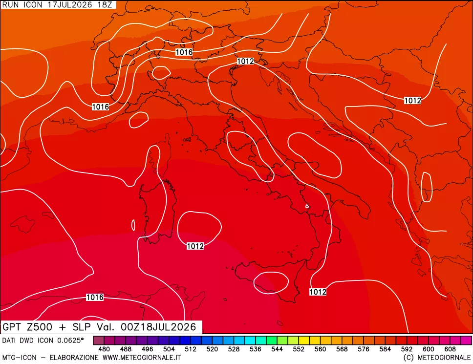 mappa 500 hPa GPT + Press SLM